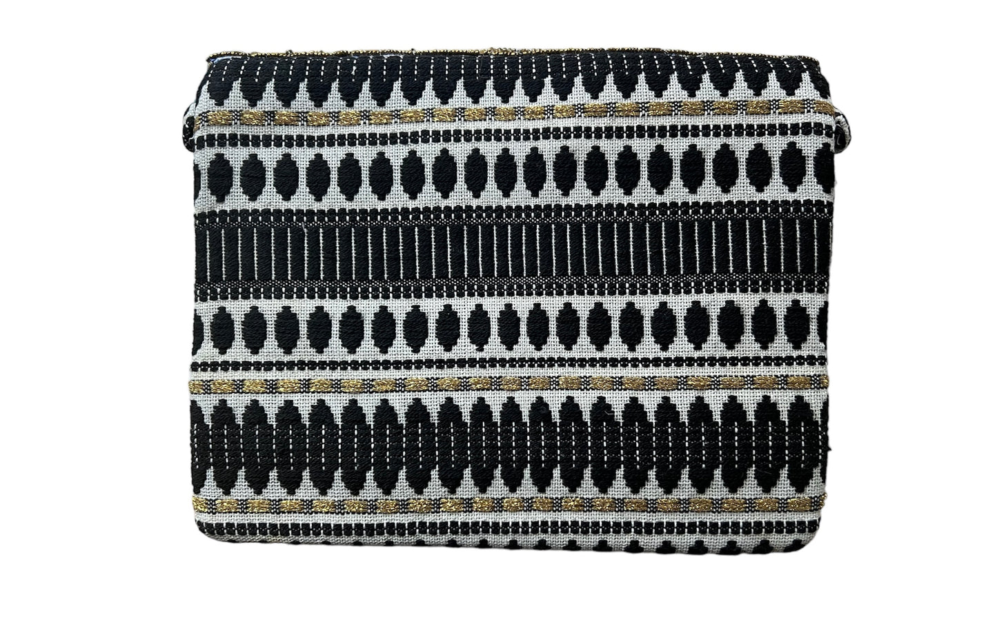 Market item - Cream/black beaded embroidered purse