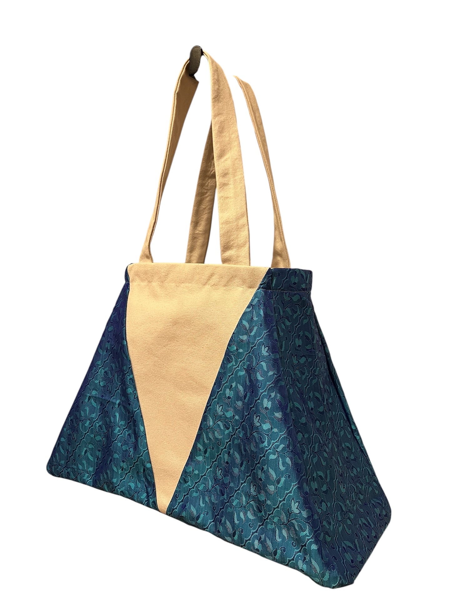 Tulsi Tote Bag - Blue Leaves