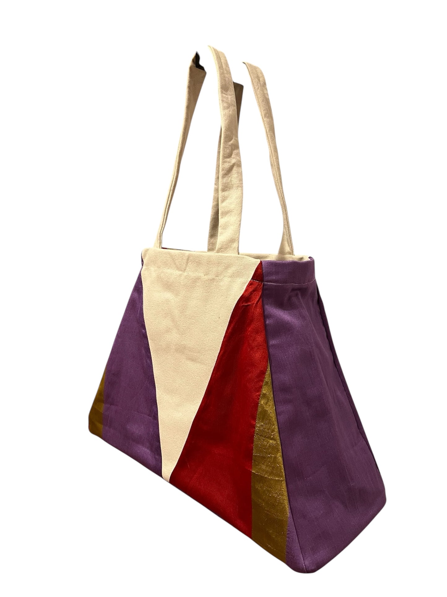 Tulsi Tote Bag - Red/Purple