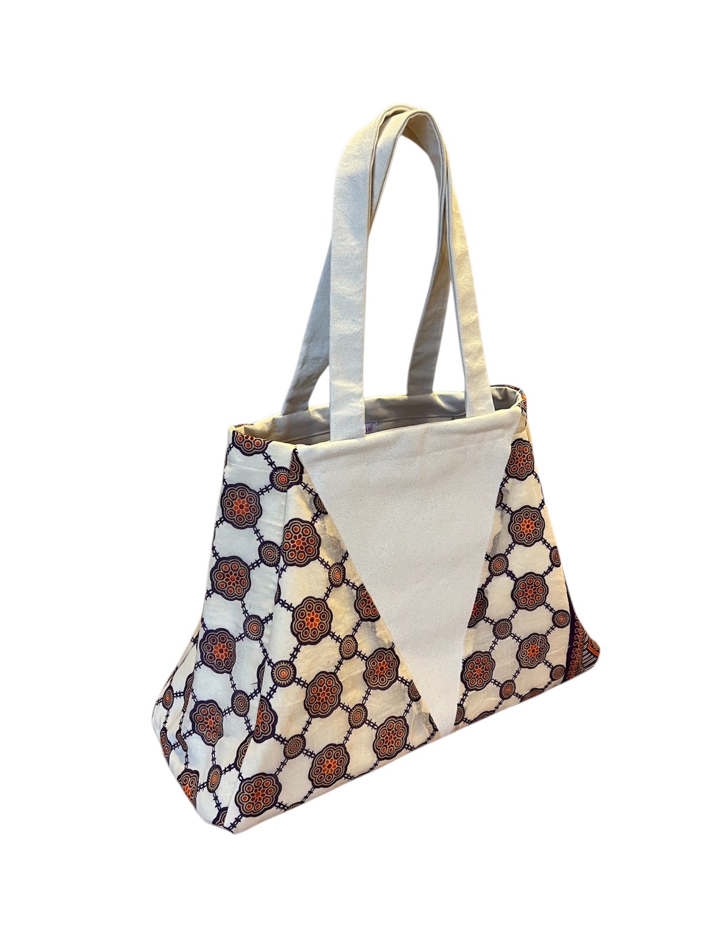 Tulsi Tote Bag - Purple cream