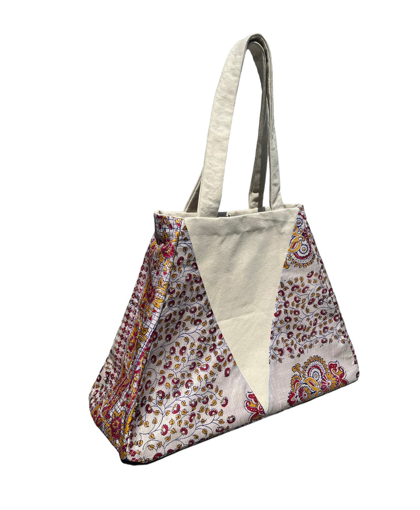 
                  
                    Tulsi Tote Bag - Red/Yellow Floral
                  
                