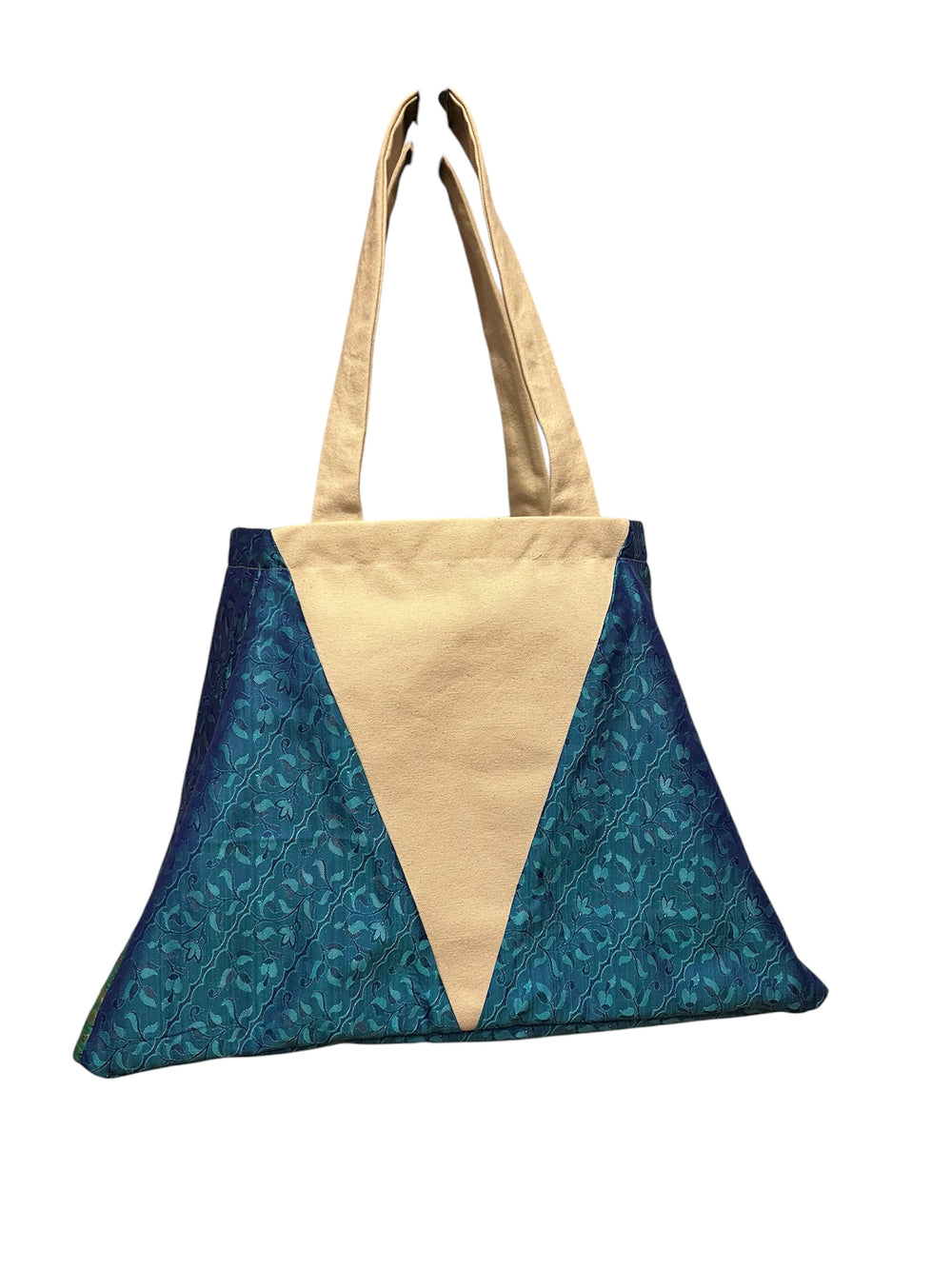 Tulsi Tote Bag - Blue Leaves