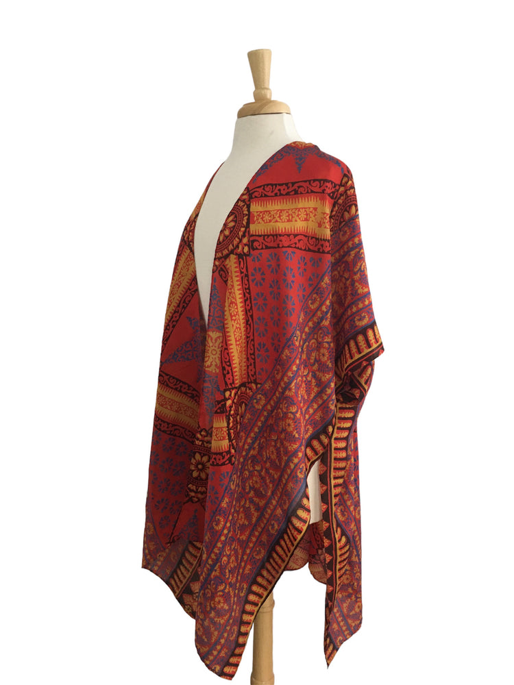 
                  
                    Karina Cover-Up - Red Silk Diagonal
                  
                