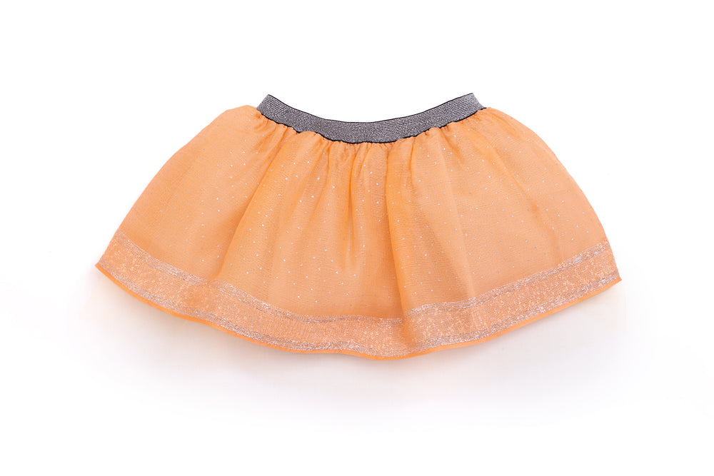 
                  
                    Taara Tutu Skirt- Peach/Silver
                  
                